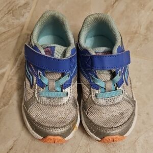 Kids' Blue and Silver Saucony Athletic Shoes